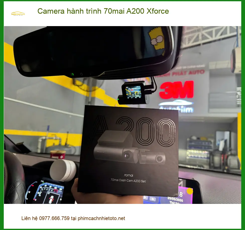 Anh Duy lắp Camera hành trình 70mai A200 Xforce cho VinFast VF6 tại Quận 5