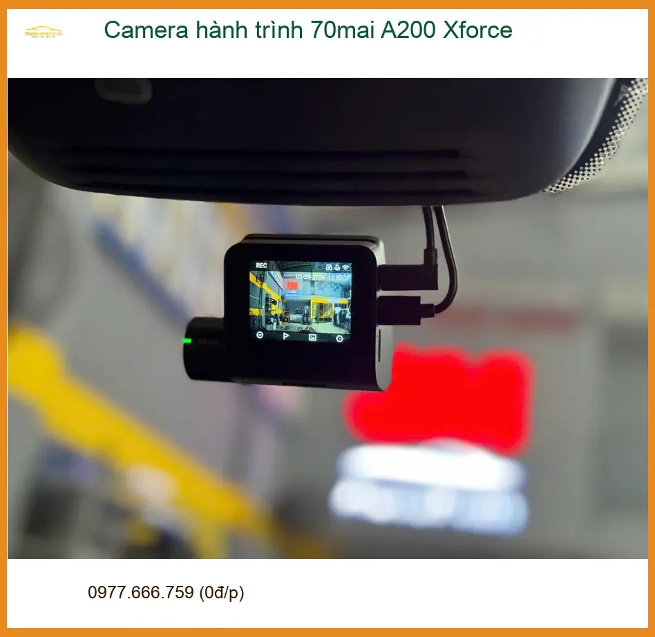 Chị Mai Anh lái Hyundai Creta lắp Camera hành trình 70mai A200 Xforce tại Bình Thạnh ảnh thực tế 2