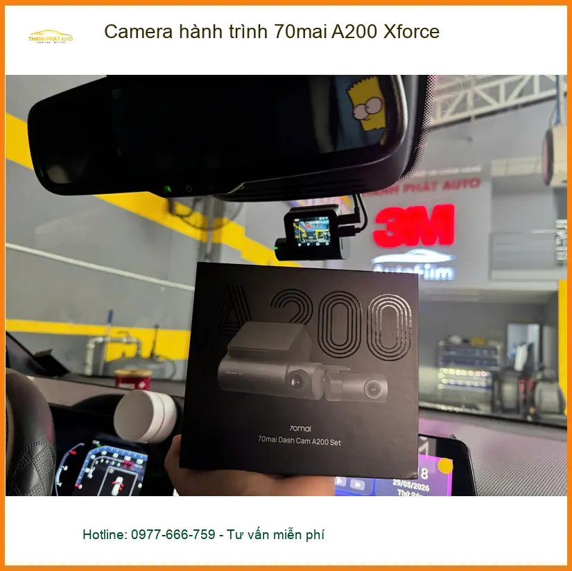Chị Hằng lắp Camera hành trình 70mai A200 Xforce cho Ford Everest ở Gò Vấp ảnh thực tế 2