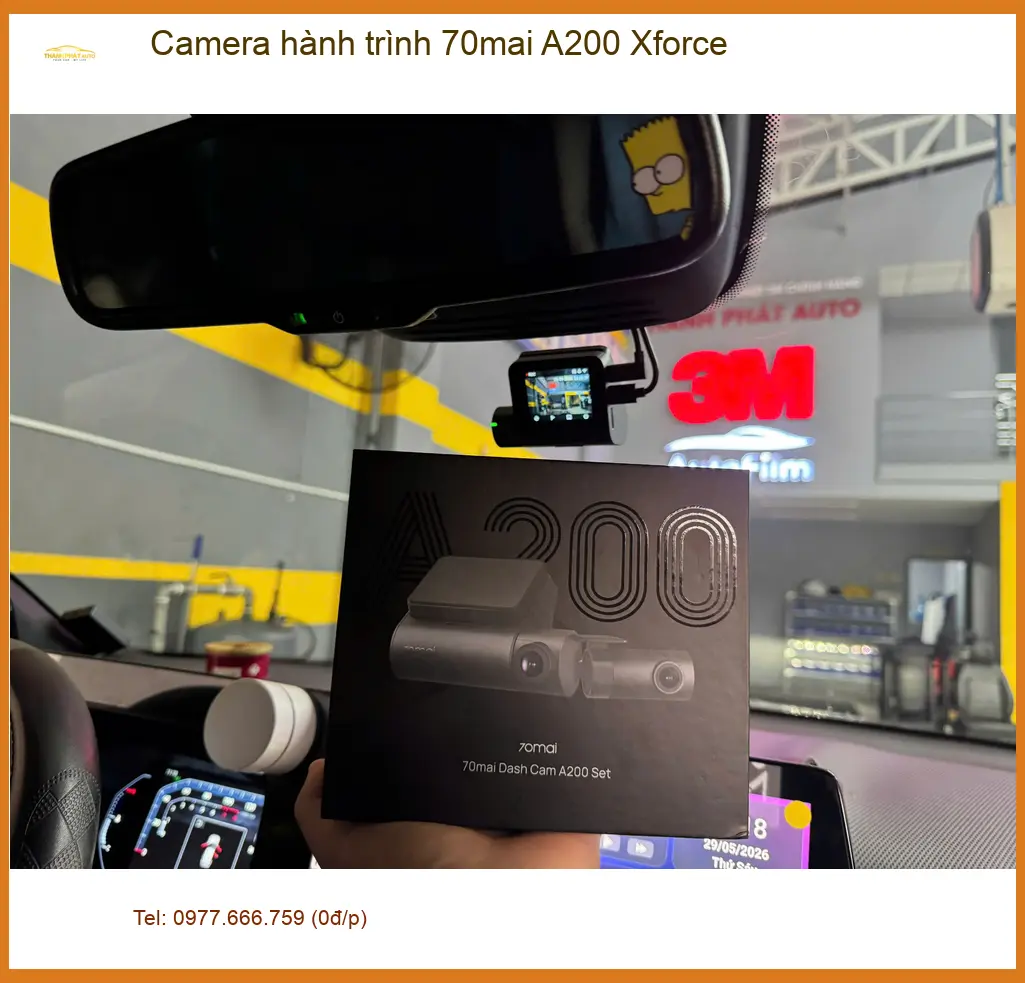 Anh Thắng Honda CRV lắp Camera hành trình 70mai A200 Xforce tại Quận 7 ảnh thực tế 2