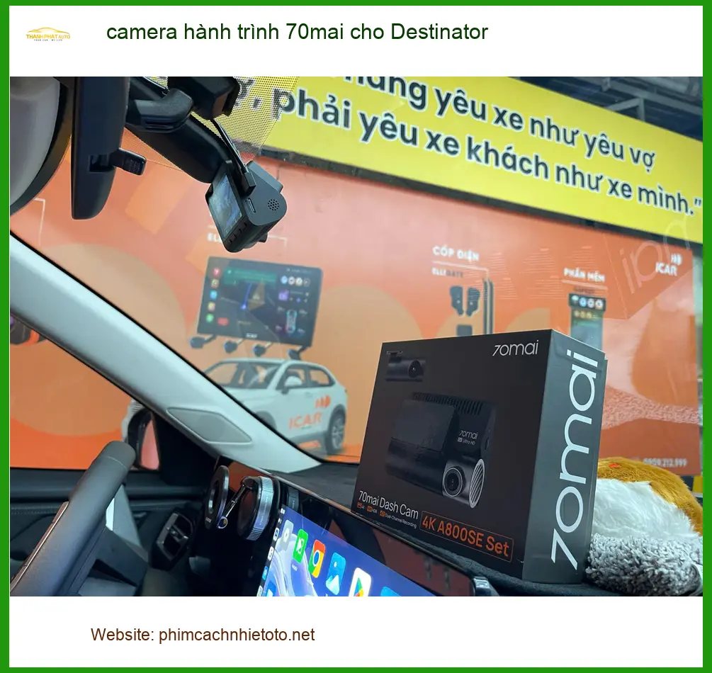 Chị Thảo lắp camera hành trình 70mai cho Hyundai Accent tại Quận Gò Vấp để yên tâm lái xe ảnh thực tế 5