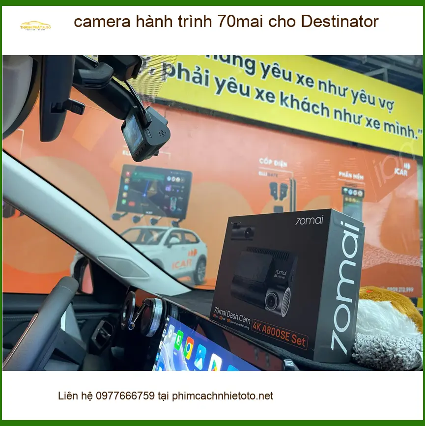 Chị Thảo lắp camera hành trình 70mai cho VinFast Lux A2.0 tại Quận 2 ảnh thực tế 2