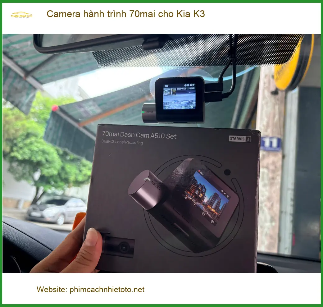 Anh Bình lắp Camera hành trình 70mai cho Kia K3 tại Quận 5 ảnh thực tế 5
