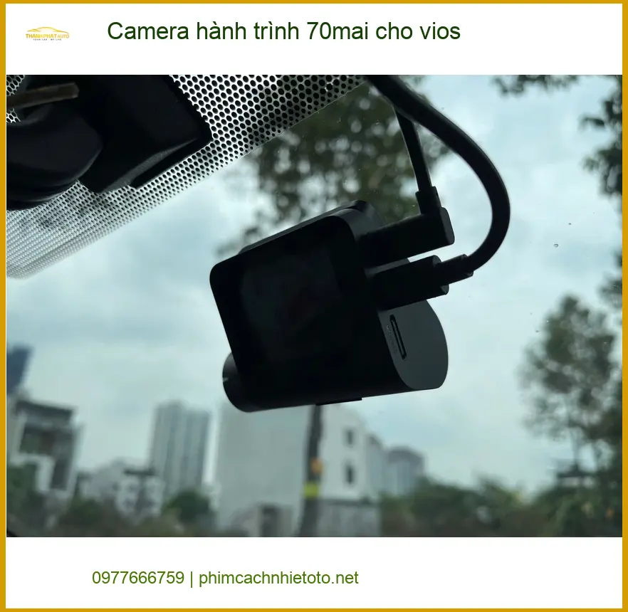 Anh Khải lắp Camera hành trình 70mai cho Vios tại Hóc Môn để an tâm lái xe ảnh thực tế 2