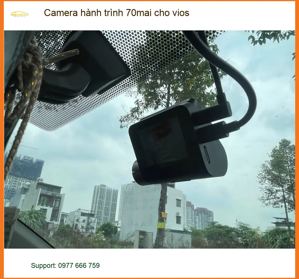 Anh Khải lắp Camera hành trình 70mai cho Vios tại Hóc Môn để an tâm lái xe ảnh thực tế 3