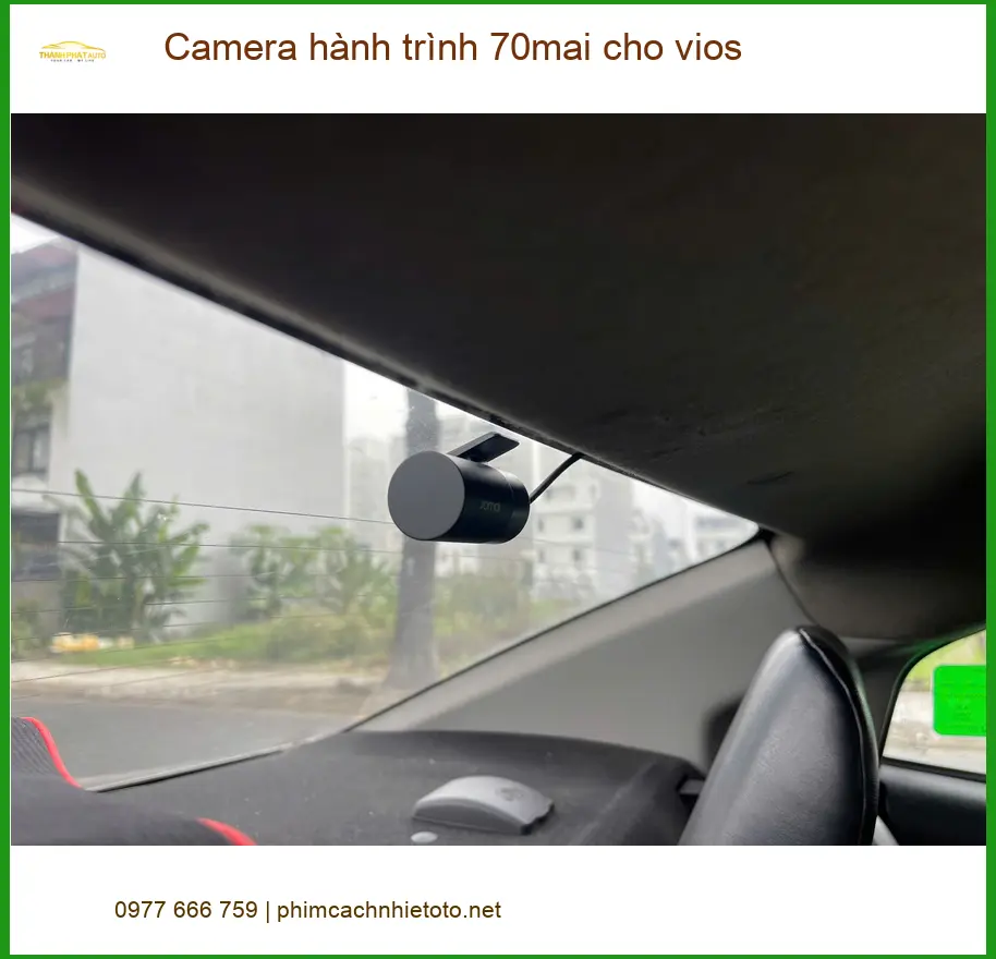 Anh Khải lắp Camera hành trình 70mai cho Vios tại Hóc Môn để an tâm lái xe ảnh thực tế 4