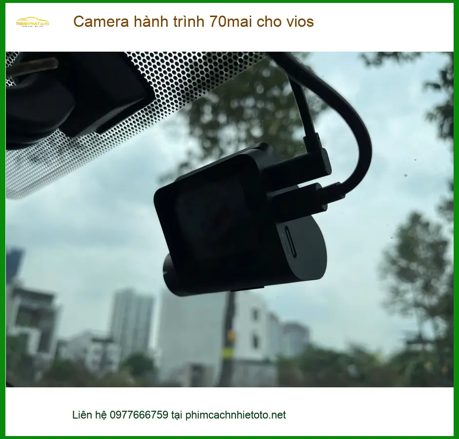 Anh Khôi lắp Camera hành trình 70mai cho Vios tại Quận 6 để yên tâm hơn