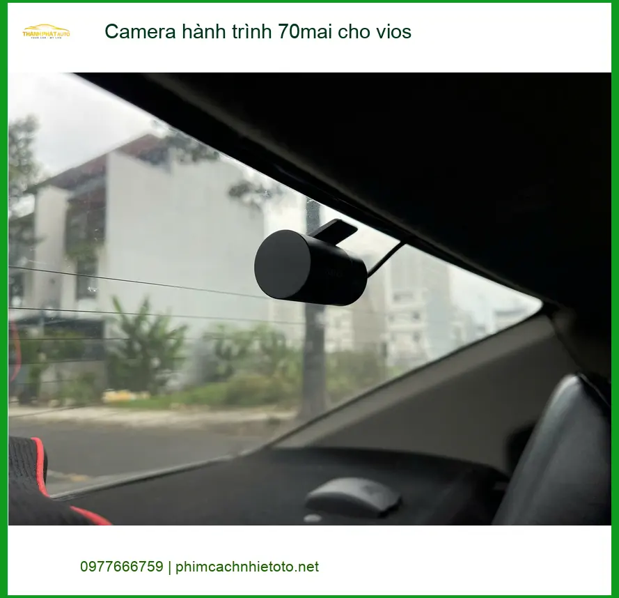 Anh Khôi lắp Camera hành trình 70mai cho Vios tại Quận 6 để yên tâm hơn ảnh thực tế 3