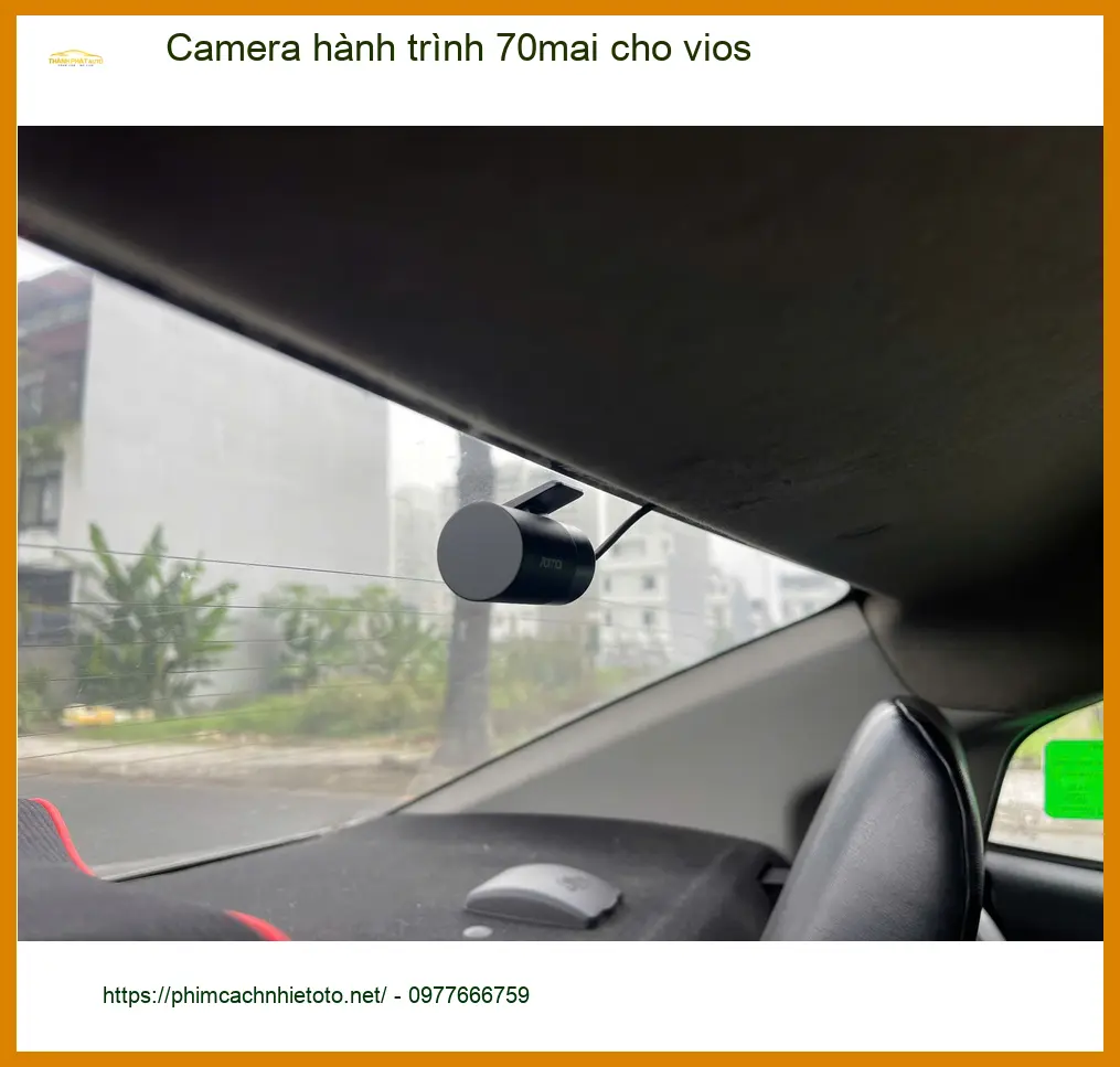 Anh Quang lắp camera hành trình 70mai cho Vios ở Nhà Bè an toàn hơn