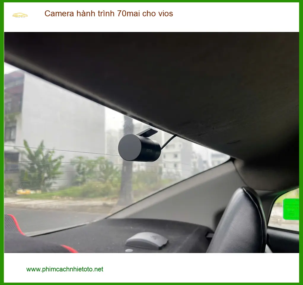 Anh Tùng lắp Camera hành trình 70mai cho Vios Quận 8 an tâm lái xe