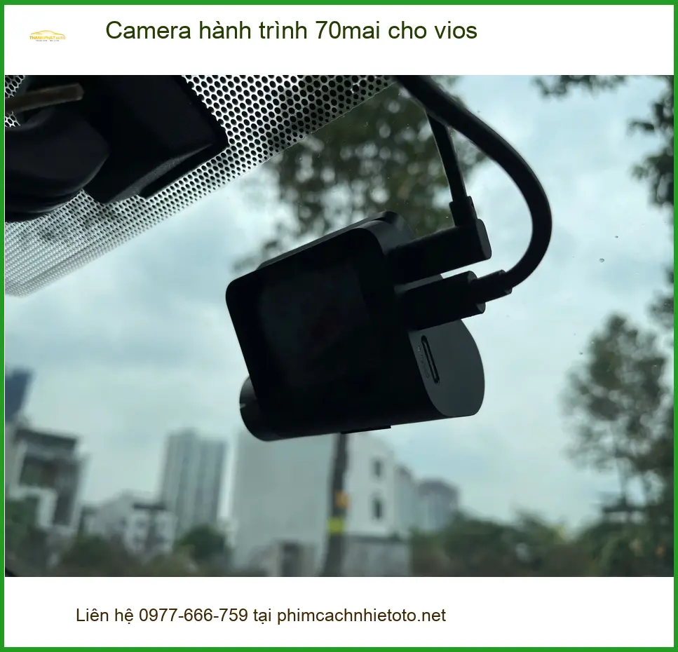 Anh Tùng lắp Camera hành trình 70mai cho Vios Quận 8 an tâm lái xe ảnh thực tế 4