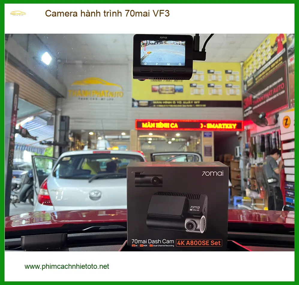 Anh Tùng lắp Camera hành trình 70mai VF3 tại Quận Huyện Hóc Môn chuẩn bị đi công tác xa