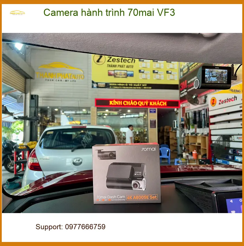 Anh Tùng lắp Camera hành trình 70mai VF3 tại Quận Huyện Hóc Môn chuẩn bị đi công tác xa ảnh thực tế 3
