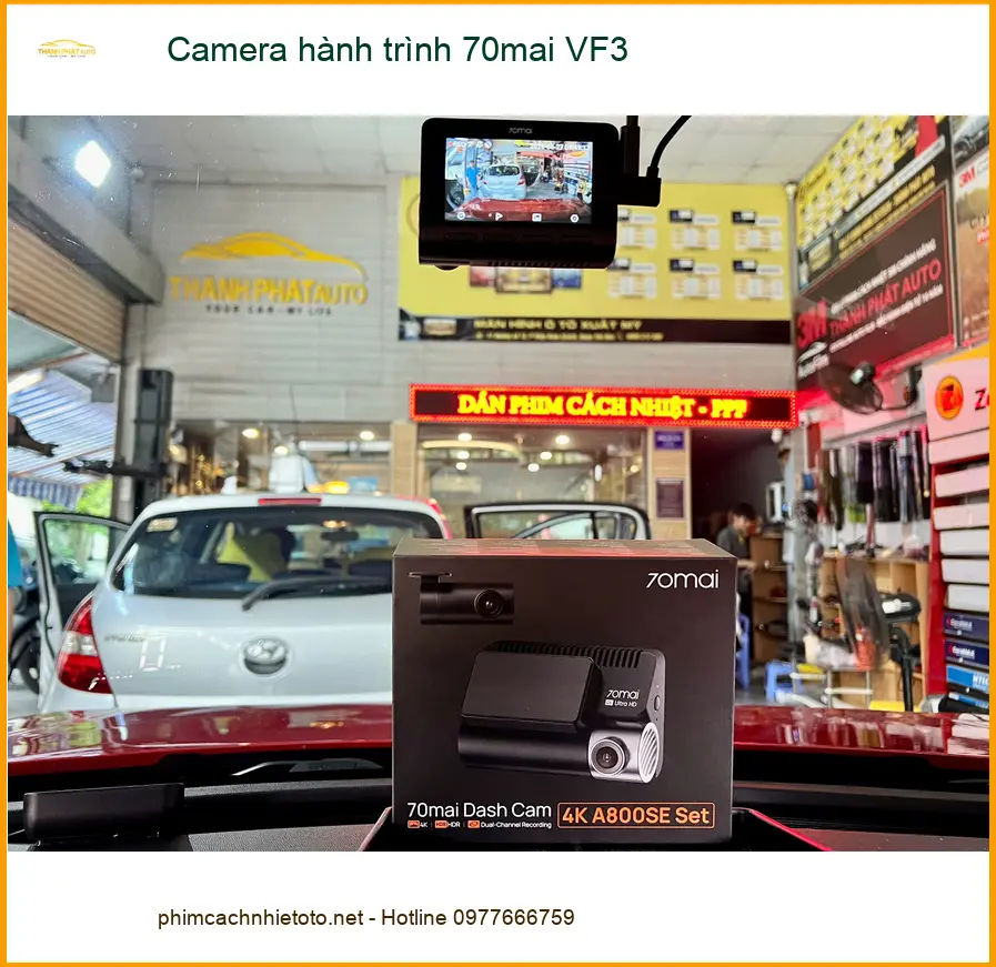 Anh Tùng lắp Camera hành trình 70mai VF3 tại Quận Huyện Hóc Môn chuẩn bị đi công tác xa ảnh thực tế 4