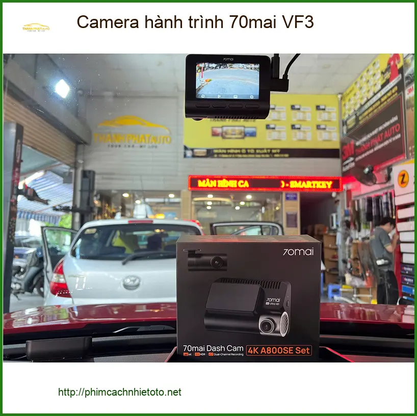 Chị Thảo lắp Camera hành trình 70mai VF3 ở Quận 9 để yên tâm lái xe