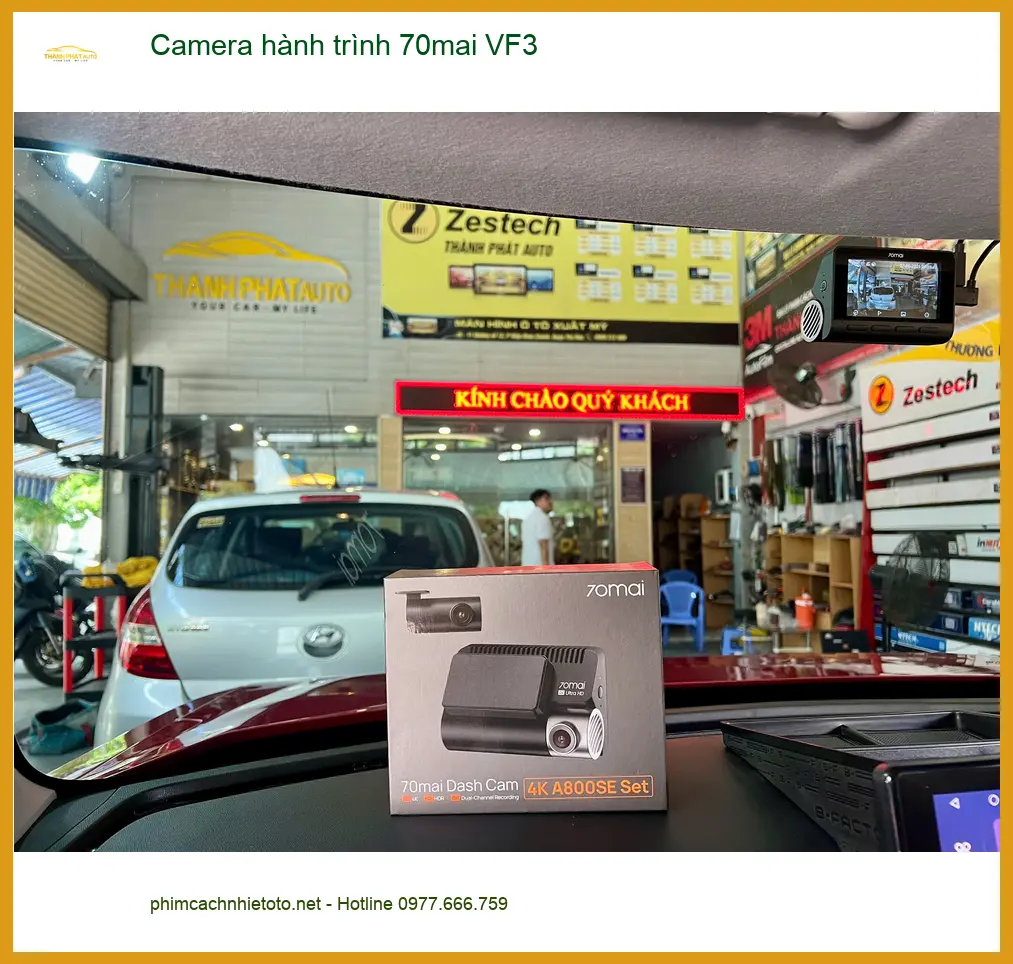 Chị Thảo lắp Camera hành trình 70mai VF3 ở Quận 9 để yên tâm lái xe ảnh thực tế 3