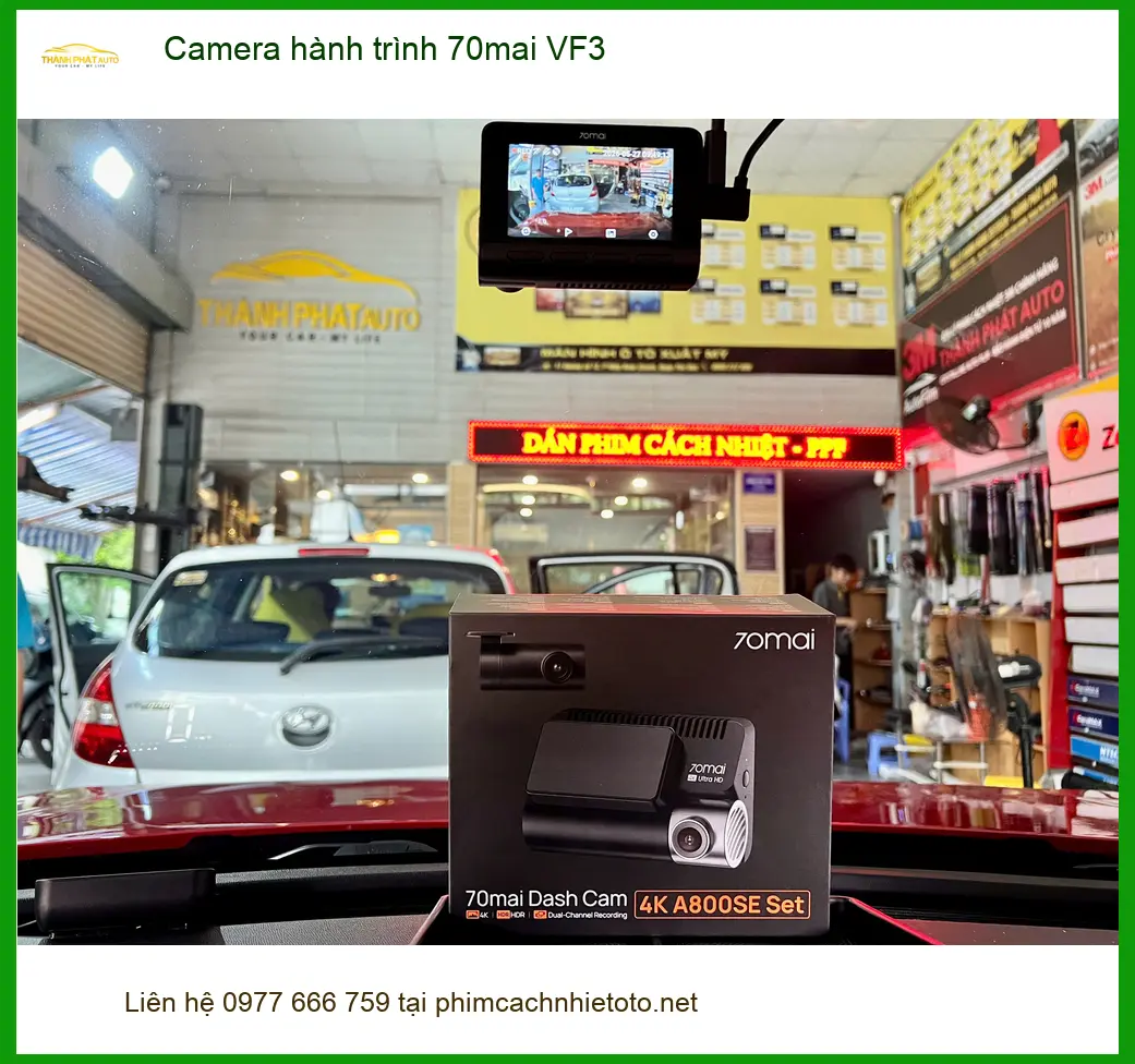 Anh Minh lắp Camera hành trình 70mai VF3 chính hãng tại Bình Chánh ảnh thực tế 2