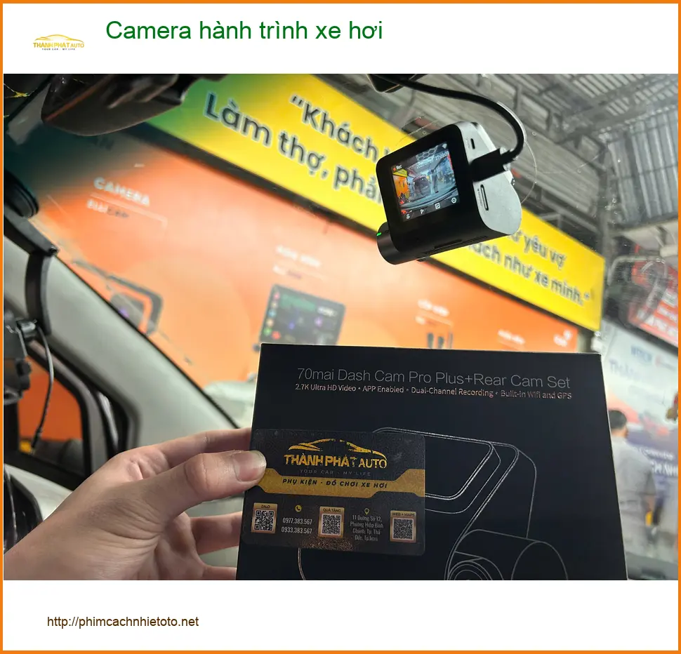 Anh Quang lắp camera hành trình xe hơi Hyundai Santa Fe ở Gò Vấp ảnh thực tế 2