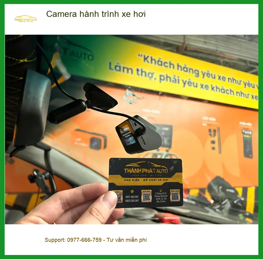 Anh Quang lắp camera hành trình xe hơi Hyundai Santa Fe ở Gò Vấp ảnh thực tế 4