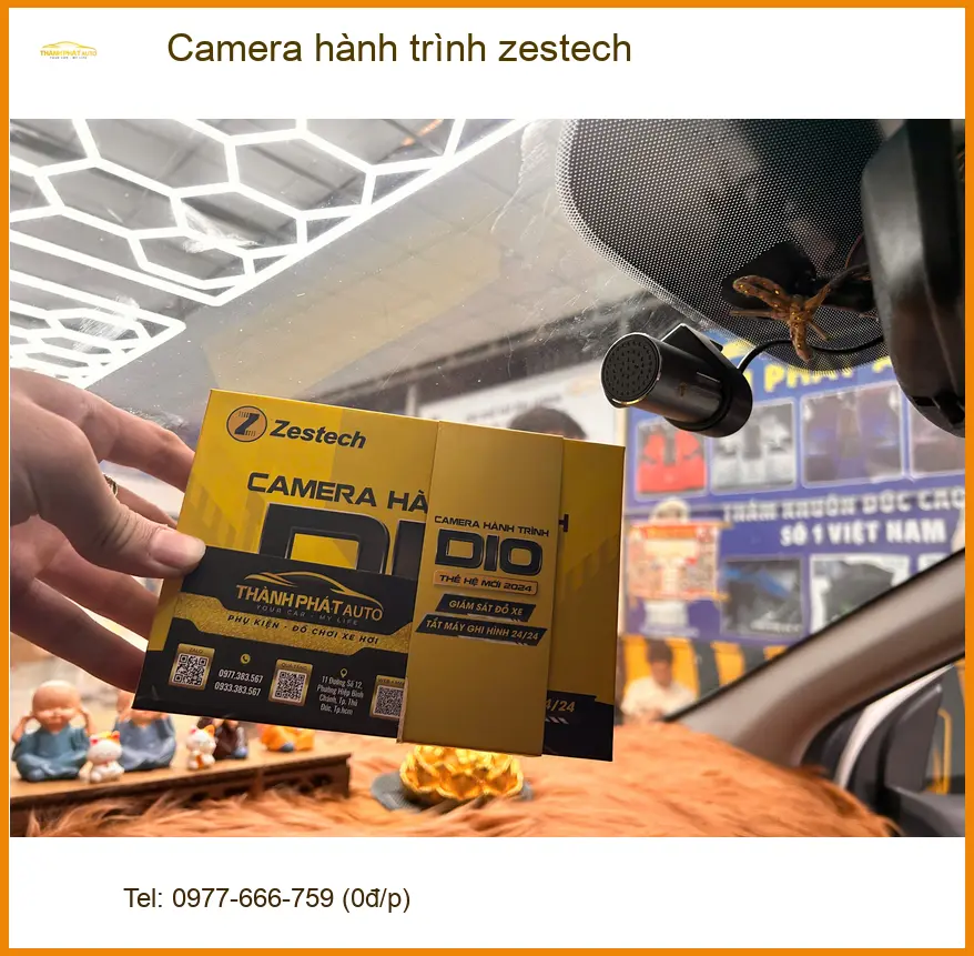 Anh Tấn lắp camera hành trình Zestech cho Hyundai Accent ở Quận 12 để an tâm lái xe ảnh thực tế 3