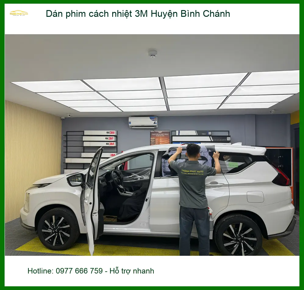 Dịch Vụ Dán Phim Cách Nhiệt Ô Tô 3M Huyện Bình Chánh - Giá Tốt TPHCM