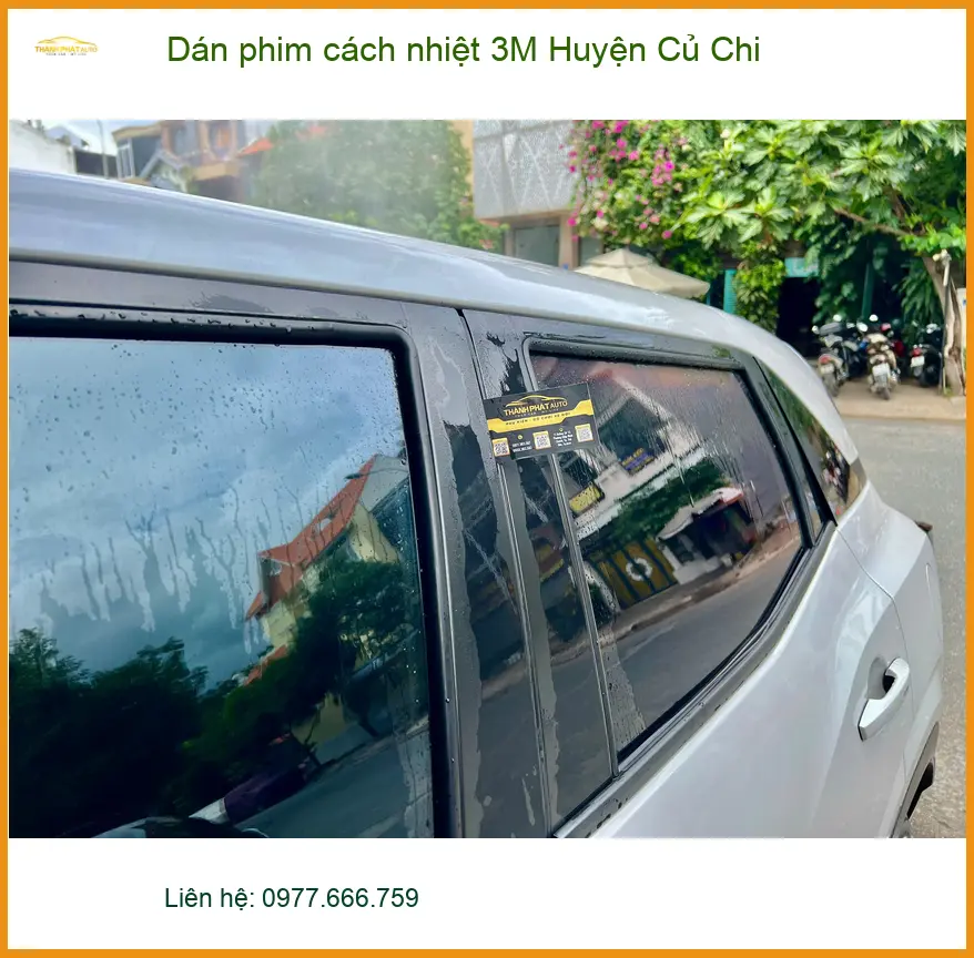 Cửa Hàng Dán Phim Cách Nhiệt Ô Tô phim cách nhiệt 3M Huyện Củ Chi - Giá Tốt TPHCM ảnh thực tế 2