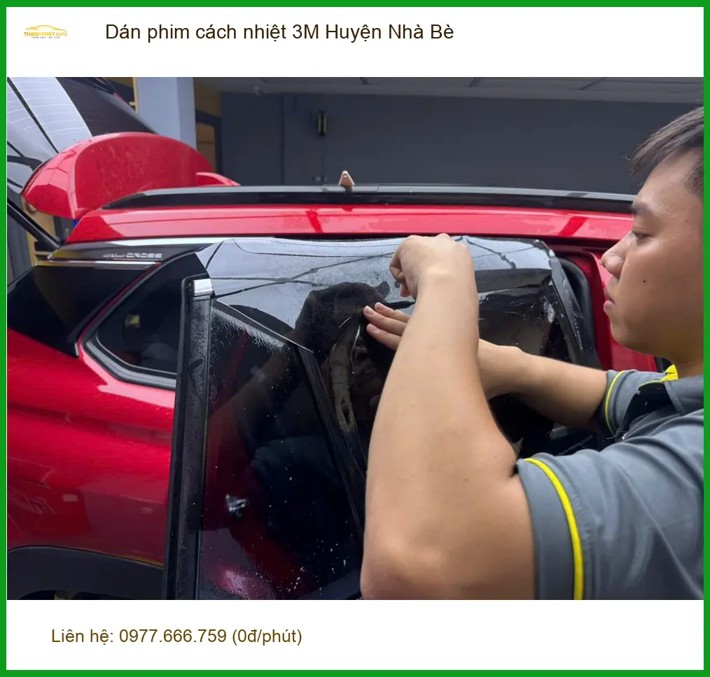 Trung Tâm Dán Phim Cách Nhiệt Ô Tô 3M Huyện Nhà Bè - Lắp Đặt Uy Tín TPHCM ảnh thực tế 2