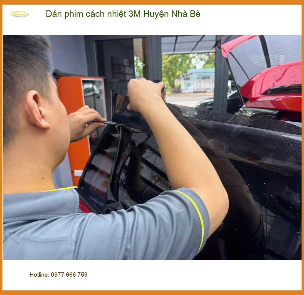 Trung Tâm Dán Phim Cách Nhiệt Ô Tô 3M Huyện Nhà Bè - Lắp Đặt Uy Tín TPHCM ảnh thực tế 3