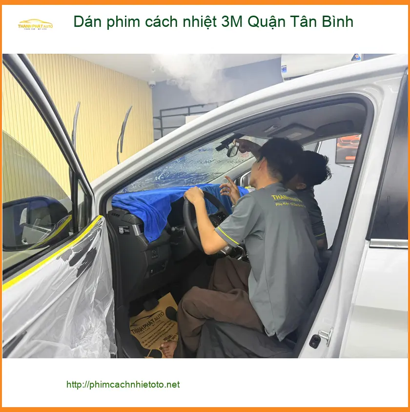 Trung Tâm Dán Phim Cách Nhiệt Ô Tô 3M Quận Tân Bình - Thi Công Chuyên Nghiệp ảnh thực tế 2