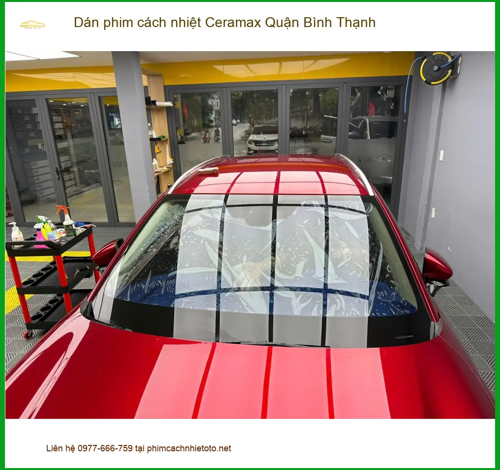 Nơi Dán Phim Cách Nhiệt Ô Tô Ceramax Quận Bình Thạnh - Giá Tốt TPHCM ảnh thực tế 2