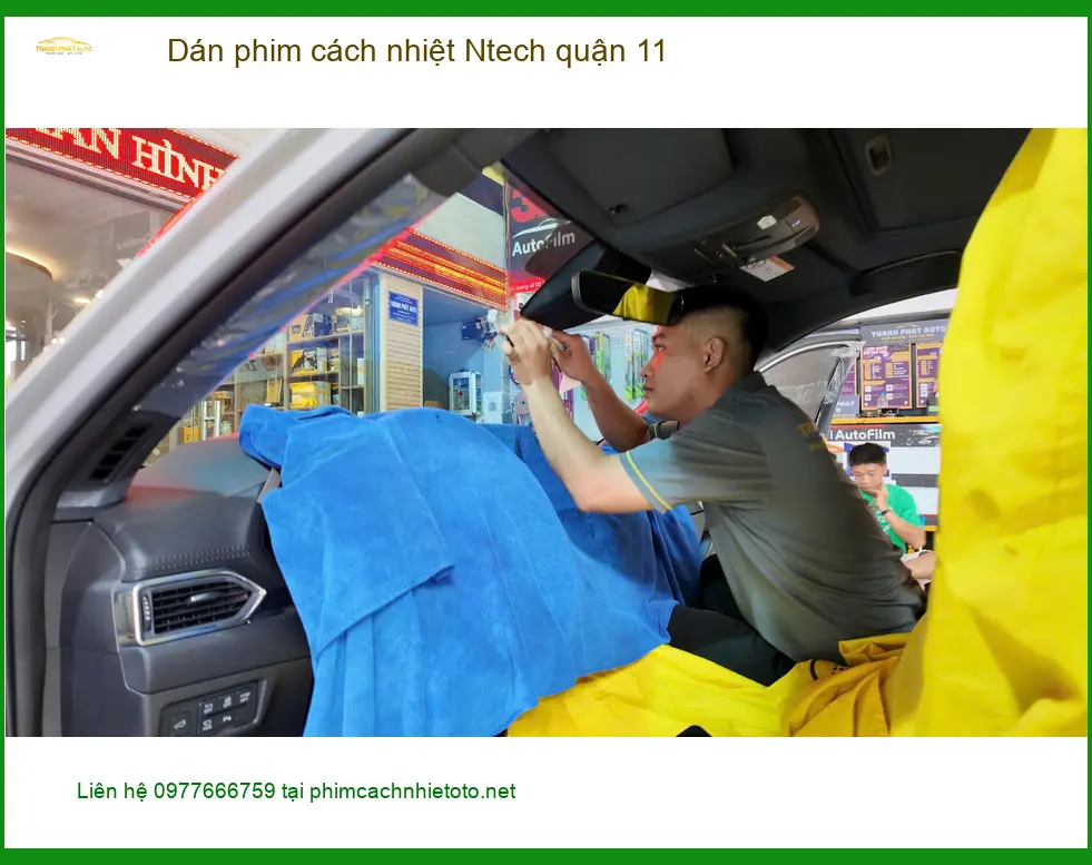 Trung Tâm Dán Phim Cách Nhiệt Ô Tô phim cách nhiệt Ntech quận 11 - Giá Tốt TPHCM ảnh thực tế 2