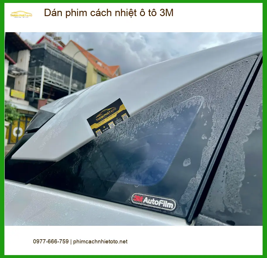 Anh Quang dán phim cách nhiệt ô tô 3M cho Honda CRV tại Quận Bình Tân để chống nóng mùa hè ảnh thực tế 5