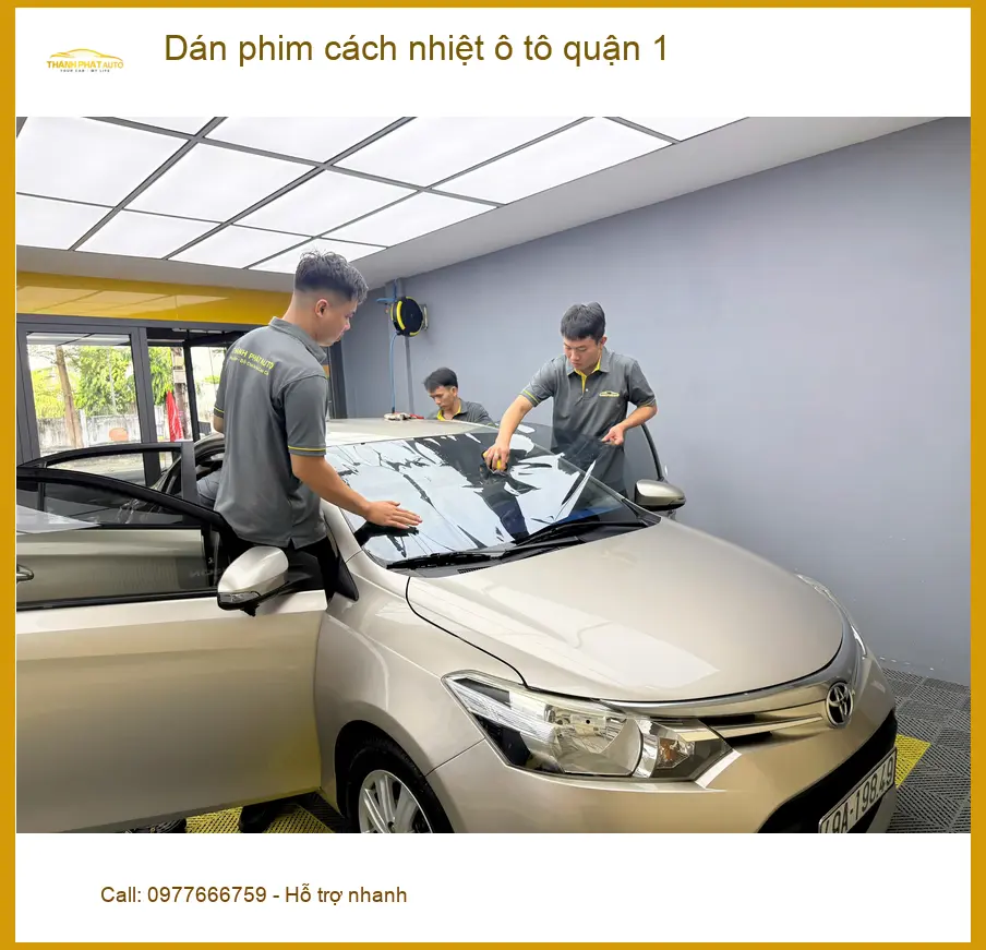 Địa Chỉ Dán Phim Cách Nhiệt Ô Tô Tại Quận 1 - Lắp Đặt Uy Tín TPHCM ảnh thực tế 2