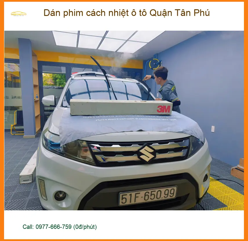 Trung Tâm Dán Phim Cách Nhiệt Ô Tô Quận Tân Phú - Thi Công Chuyên Nghiệp ảnh thực tế 2