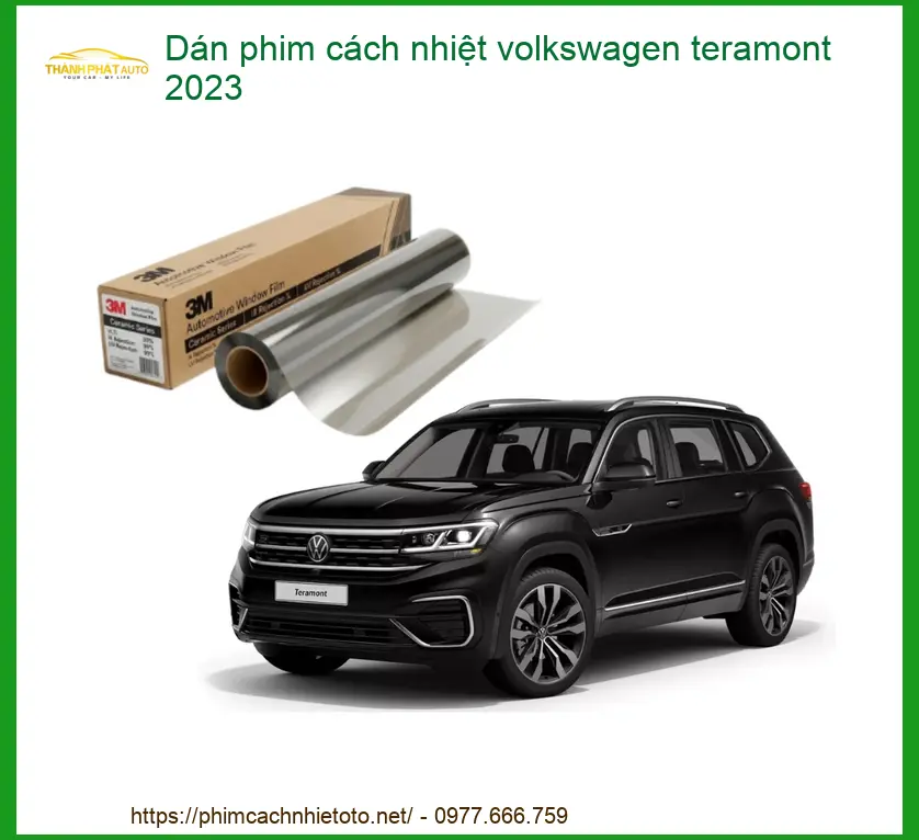Dán phim cách nhiệt Volkswagen Teramont 2023 - Trung Tâm Lắp Đặt Uy Tín TPHCM