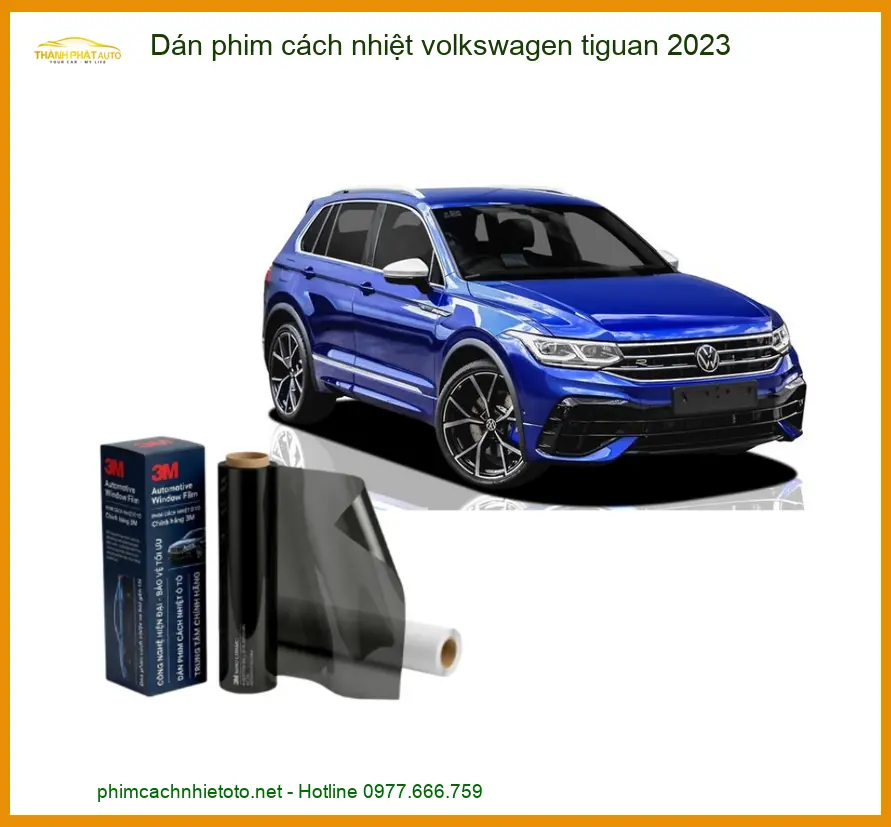 Dán Phim Cách Nhiệt Volkswagen Tiguan 2023 - Địa Chỉ Lắp Đặt Uy Tín TPHCM