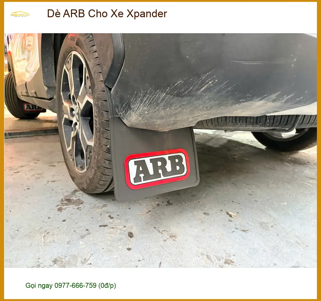 Anh Nhật lắp Dè ARB cho Xpander chống văng bùn đất tại Bình Tân ảnh thực tế 4