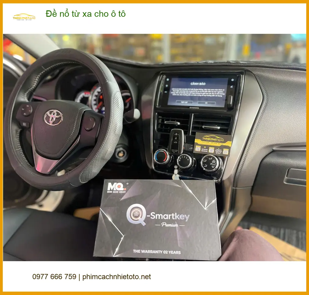 Anh Tấn lắp đặt đề nổ từ xa cho Hyundai Accent ở Quận 12 vì cần làm mát xe trước khi vào
