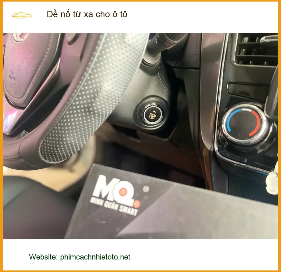Chị Thảo lắp đề nổ từ xa cho Kia K3 tại Quận 7 để làm mát xe trước khi lên xe