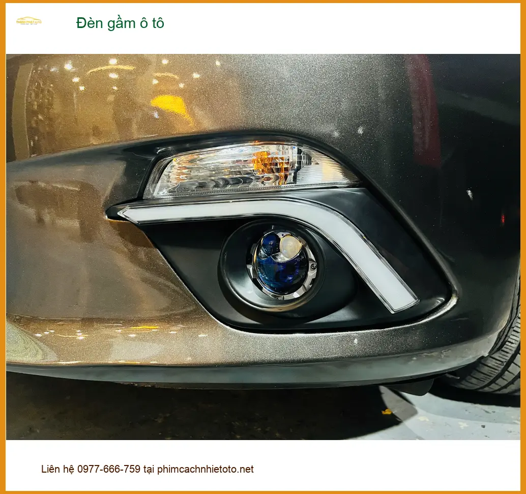 Anh Khôi nâng cấp đèn gầm ô tô cho Hyundai Accent tại Quận 2 vì đèn zin kém sáng ảnh thực tế 2