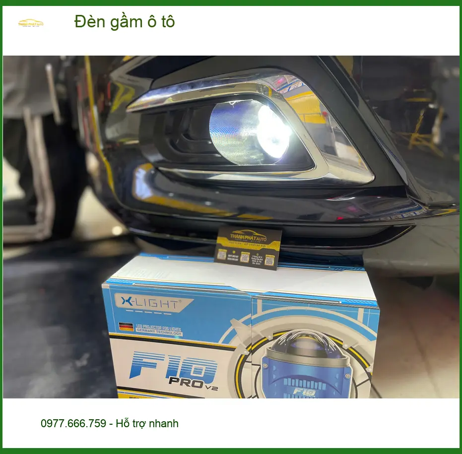 Anh Khải lắp đèn gầm ô tô cho Honda CRV tại Cần Giờ để đi đường sương mù an toàn hơn