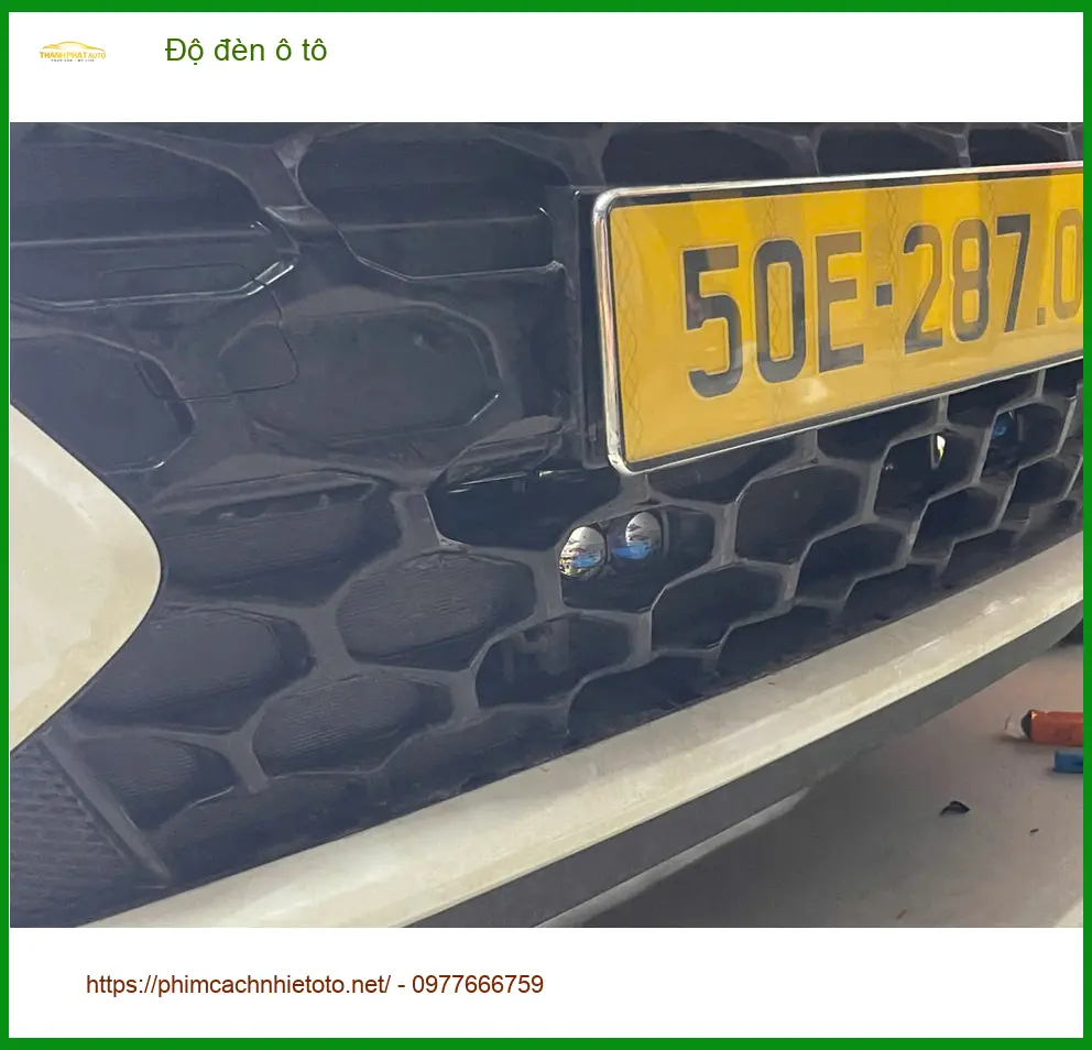 Anh Minh độ đèn ô tô cho Hyundai Creta tại Thủ Đức để cải thiện tầm nhìn ban đêm ảnh thực tế 2