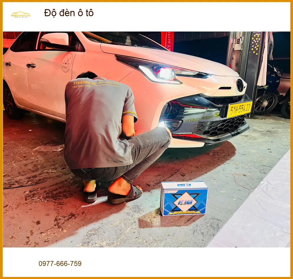 Chú Đạt độ đèn ô tô cho Suzuki XL7 để lái xe an toàn hơn ở Bình Chánh ảnh thực tế 2