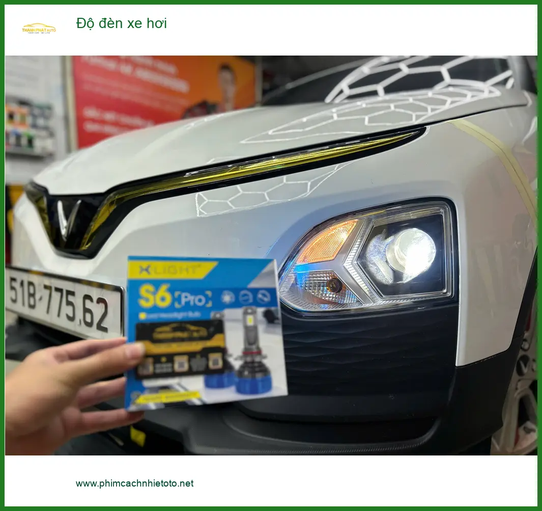 Anh Bảo An độ đèn xe hơi Hyundai Accent tại Quận 4 để tăng cường ánh sáng an toàn ảnh thực tế 2
