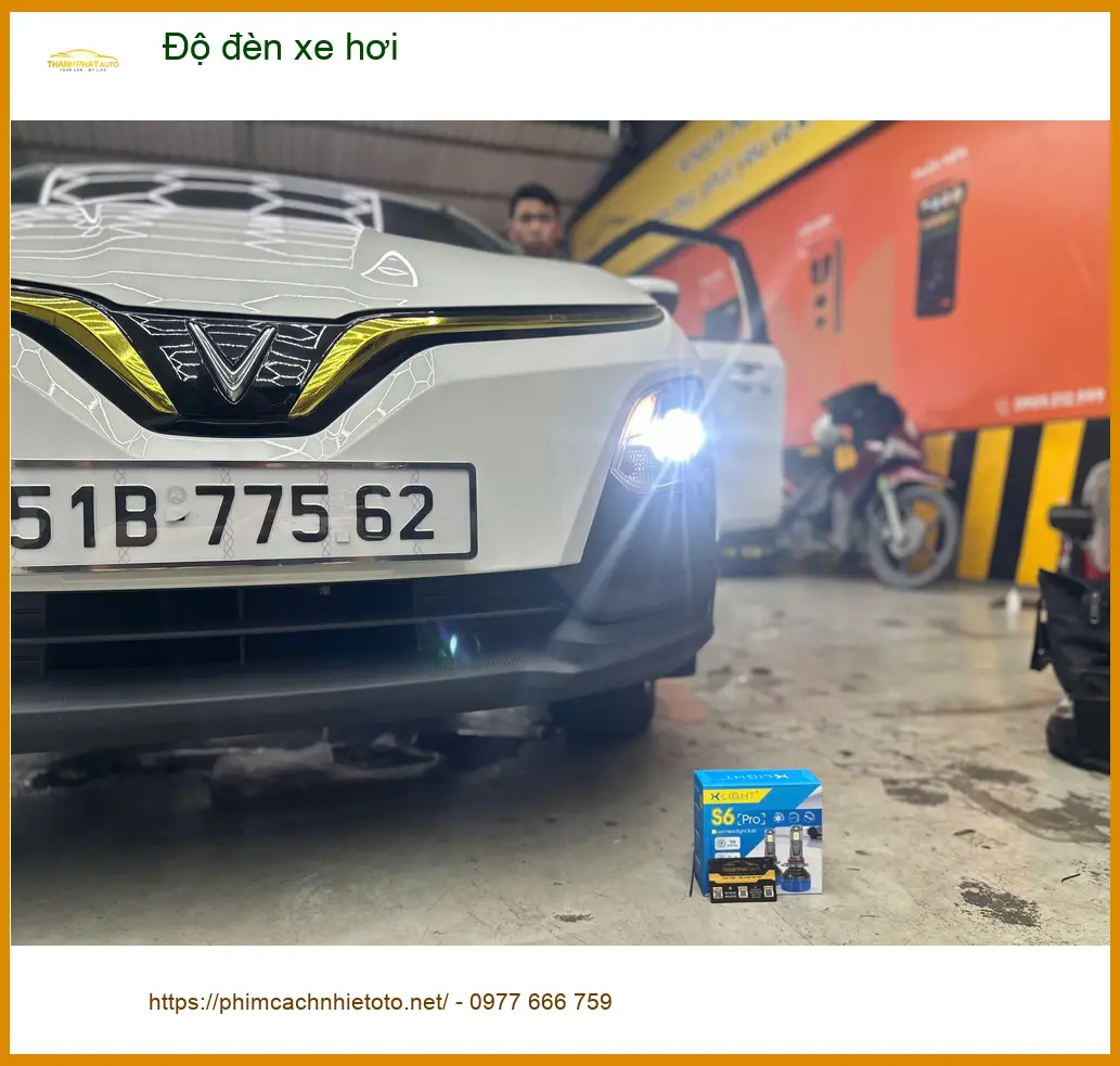Anh Bảo An độ đèn xe hơi Hyundai Accent tại Quận 4 để tăng cường ánh sáng an toàn ảnh thực tế 3