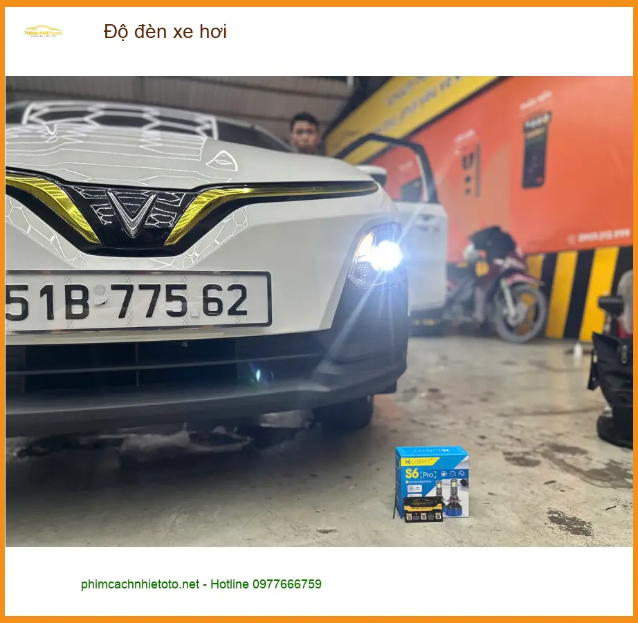 Anh Khải độ đèn xe hơi Hyundai Elantra ở Quận 1 vì đèn zin quá yếu ảnh thực tế 5