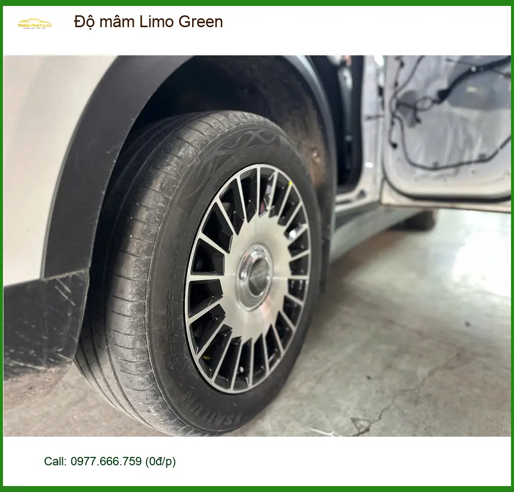 Anh Quang độ mâm Limo Green cho Hyundai Accent tại Quận 9 để xe trông thể thao hơn