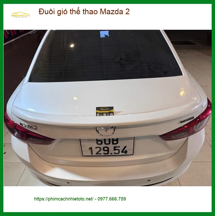 Anh Khải lắp đuôi gió thể thao Mazda 2 tại Quận Huyện Nhà Bè để tăng tính thẩm mỹ ảnh thực tế 3