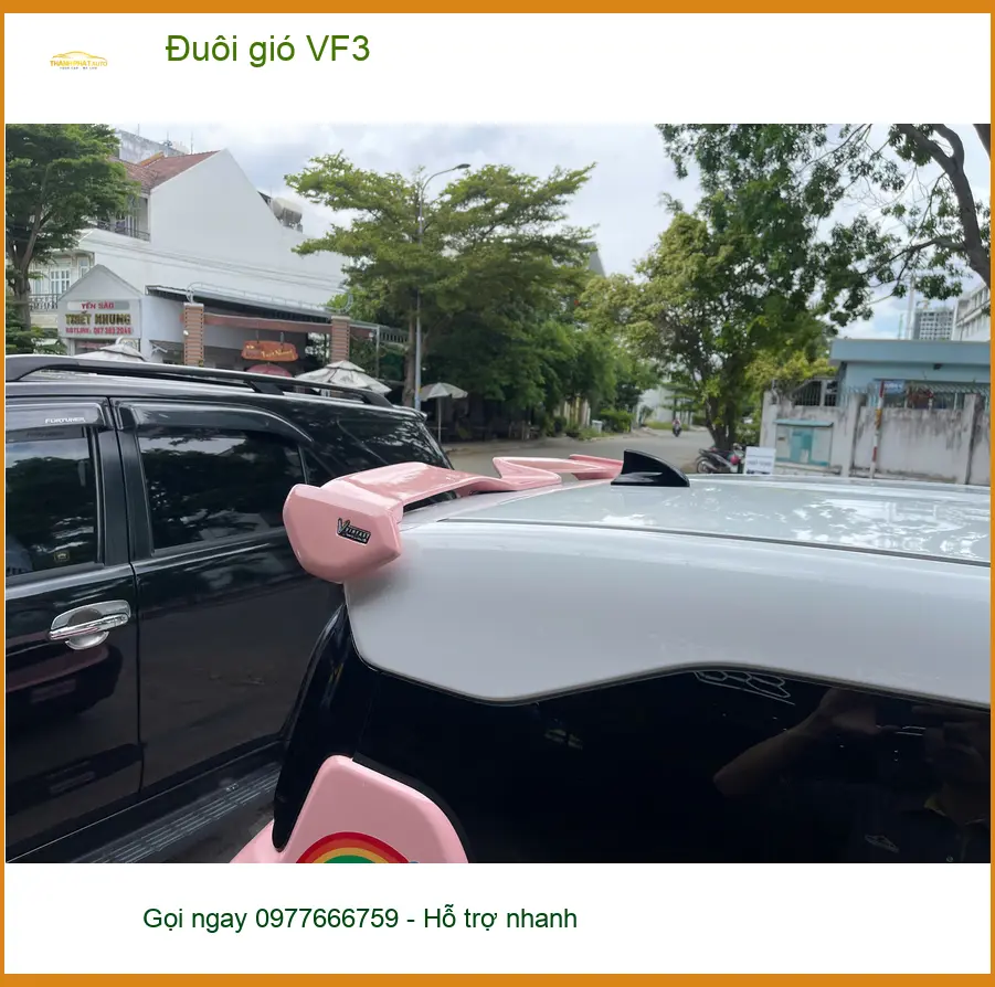 Anh Gia Bảo lắp đuôi gió VinFast VF3 tại Quận Nhà Bè tăng vẻ cá tính ảnh thực tế 2