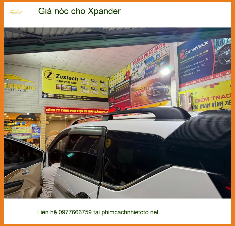 Chị Thảo lắp giá nóc cho Xpander tại Quận Gò Vấp để chở đồ đi du lịch tiện hơn ảnh thực tế 4